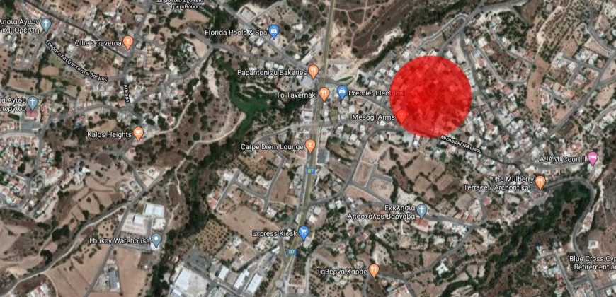 Paphos Mesogi Plot of Land For Sale BC021