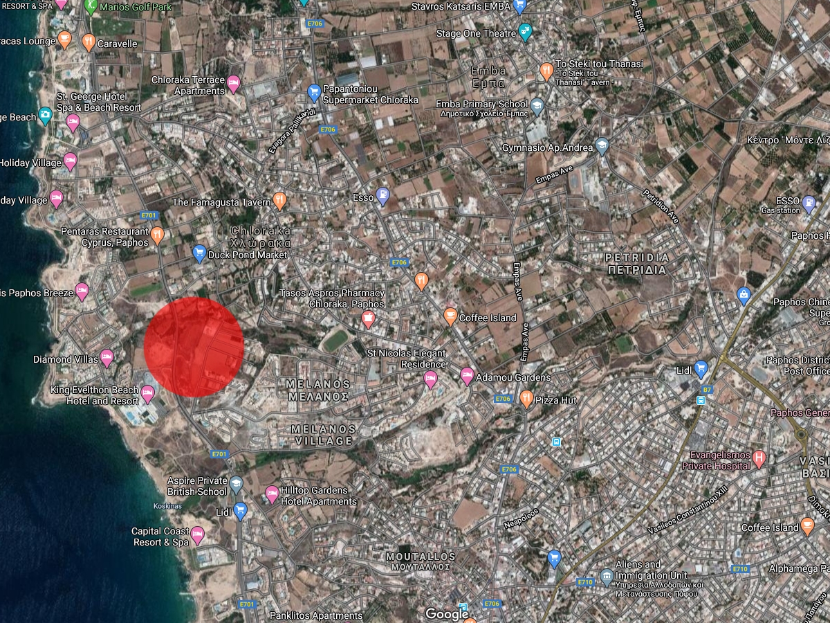 Paphos Chloraka Land Plot For Sale BC036