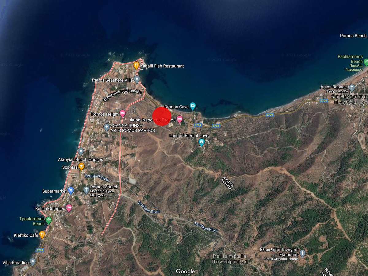 Paphos Pomos Residential Plot For Sale BC145