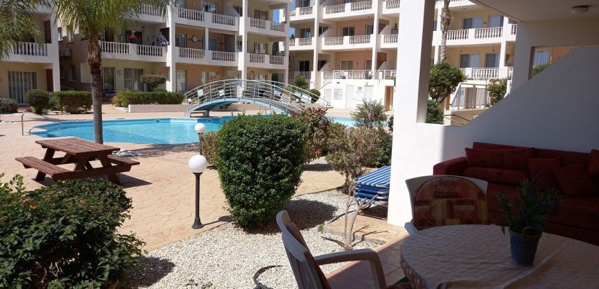 Kato Paphos Universal 1 Bedroom Apartment Ground Floor For Rent BCP019