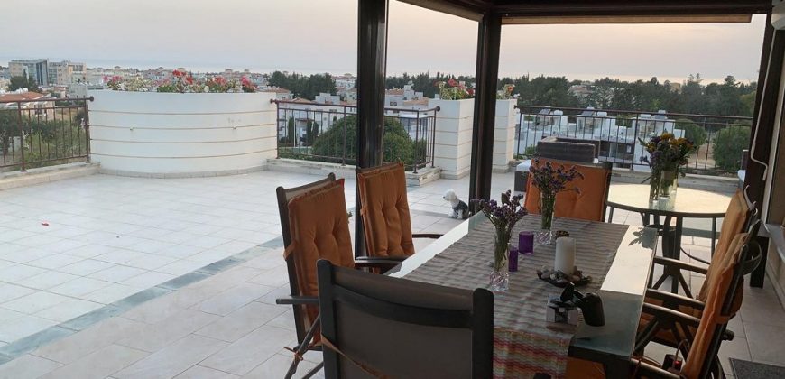 Kato Paphos Universal 3 Bedroom Apartment Penthouse For Sale XRP004