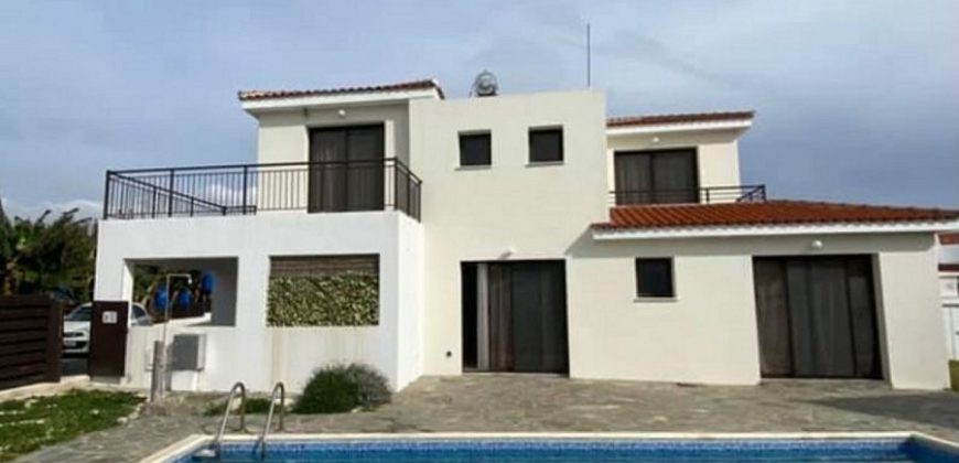 Paphos Kissonerga 3 Bedroom Villa For Rent GRP019