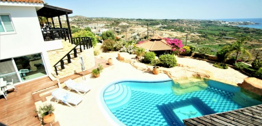 Paphos Pegia 5 Bedroom Detached Villa For Sale BSH6516