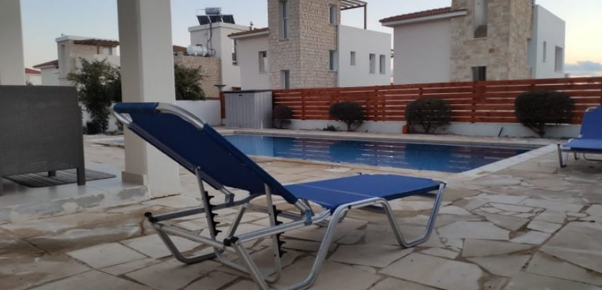 Paphos Tala 3 Bedroom Villa For Rent BCP130