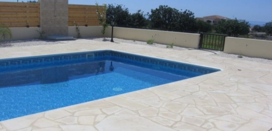 Paphos Peyia 3 Bedroom Villa For Rent BCP140