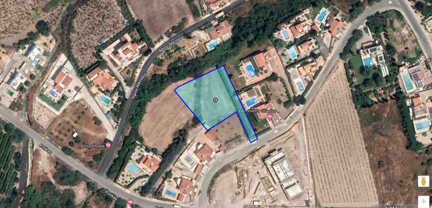 Paphos Peyia Land Residential For Sale BC424