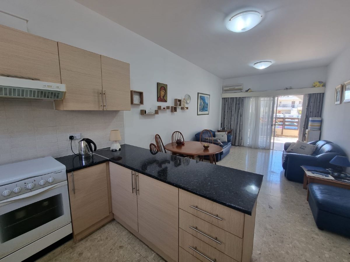 Paphos Agios Theodoros 1 Bedroom Apartment Ground Floor For Sale BCM004