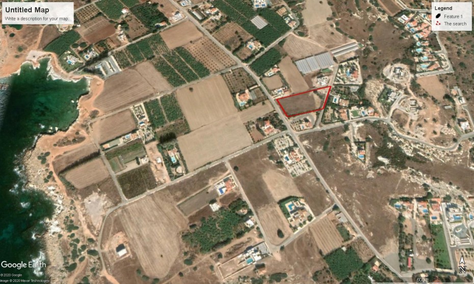 Paphos Pegia Sea Caves Agricultural Land For Sale BSH7794