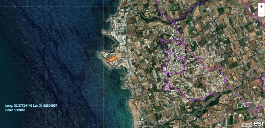 Paphos Kissonerga Land Touristic For Sale BC481