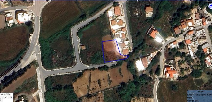 Paphos Kathikas Land Plot For Sale RMR40366