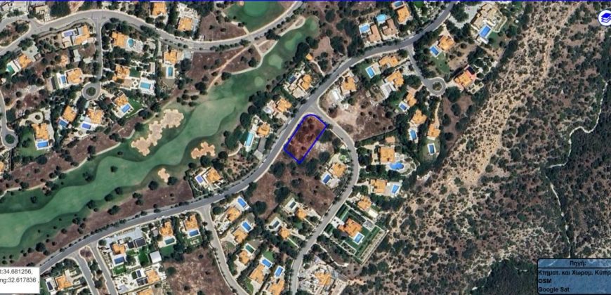 Paphos Kouklia Aphrodite Hills Land Plot For Sale AMR30054