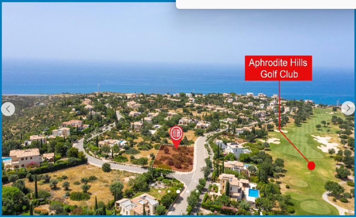 Paphos Kouklia Aphrodite Hills Land Plot For Sale AMR30054
