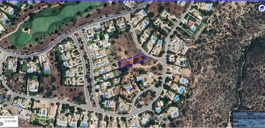 Paphos Kouklia Aphrodite Hills Land Plot For Sale RMR28547