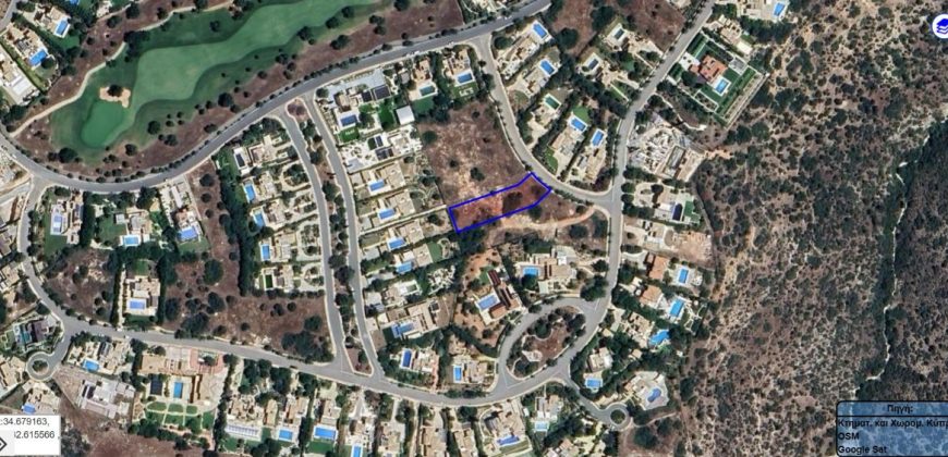 Paphos Kouklia Aphrodite Hills Land Plot For Sale RMR28547