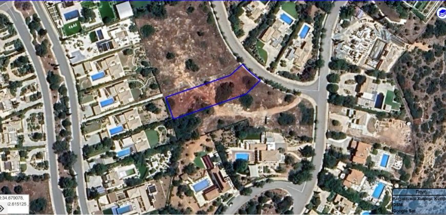 Paphos Kouklia Aphrodite Hills Land Plot For Sale RMR28547