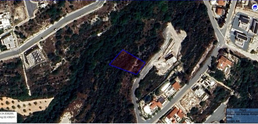 Paphos Tala Land Plot For Sale RMR16323