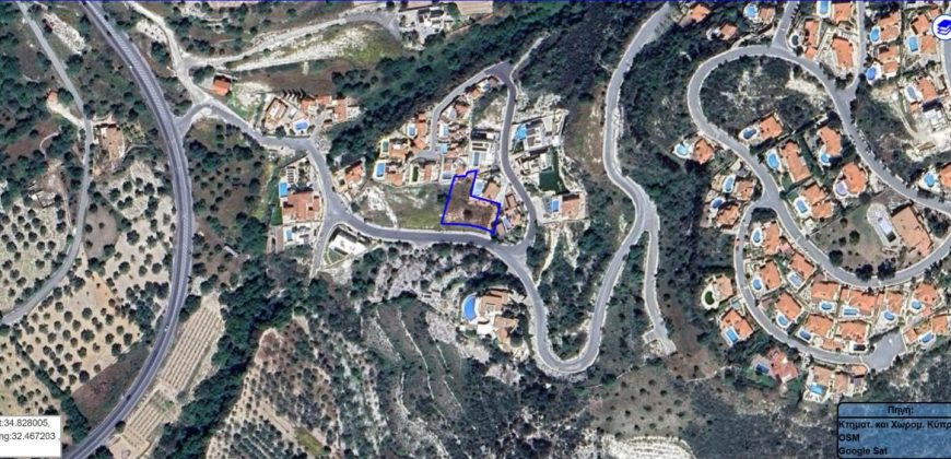 Paphos Tsada Land Plot For Sale RMR39776