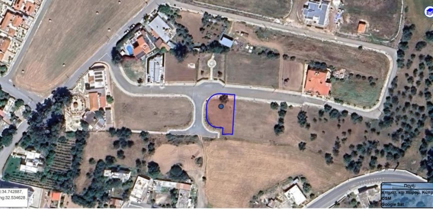 Paphos Anarita Land Plot For Sale BCK025