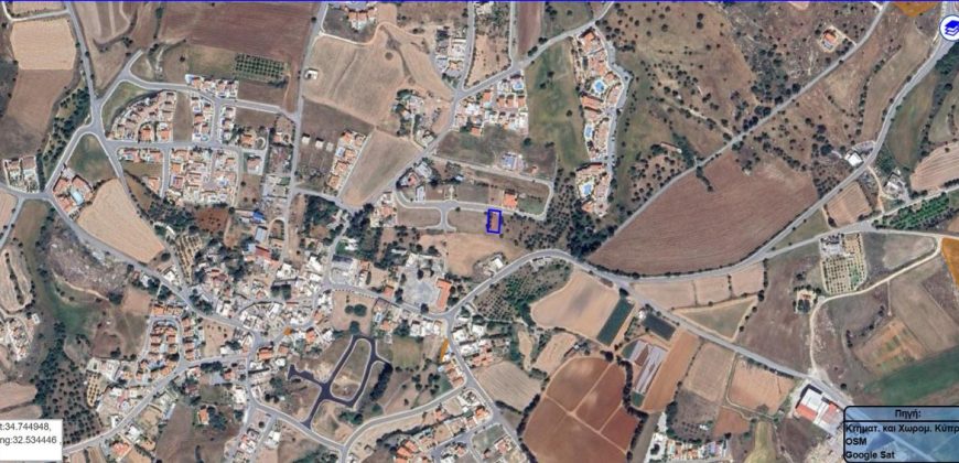 Paphos Anarita Land Plot For Sale BCK028