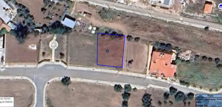 Paphos Anarita Land Plot For Sale BCK030