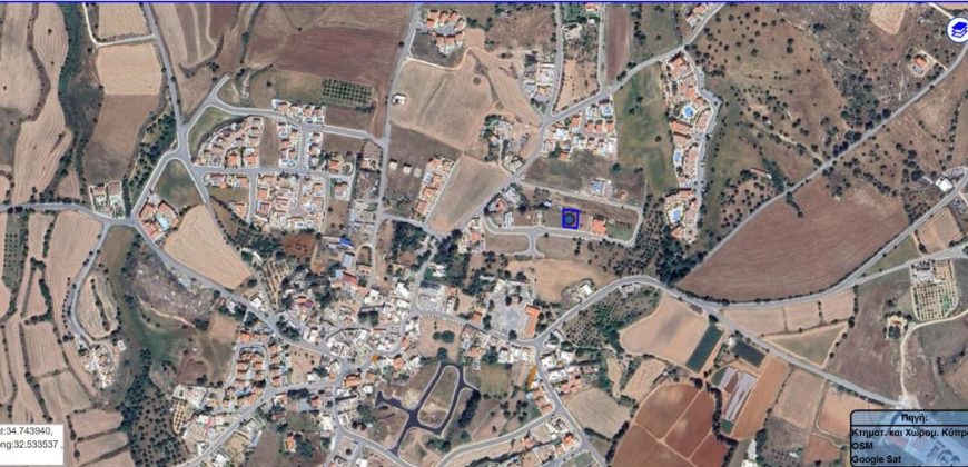 Paphos Anarita Land Plot For Sale BCK030