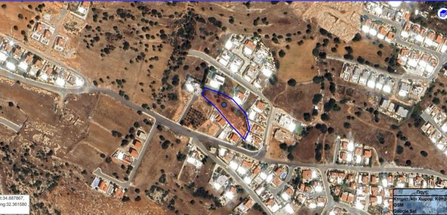 Paphos Peyia Land Plot For Sale BCK024