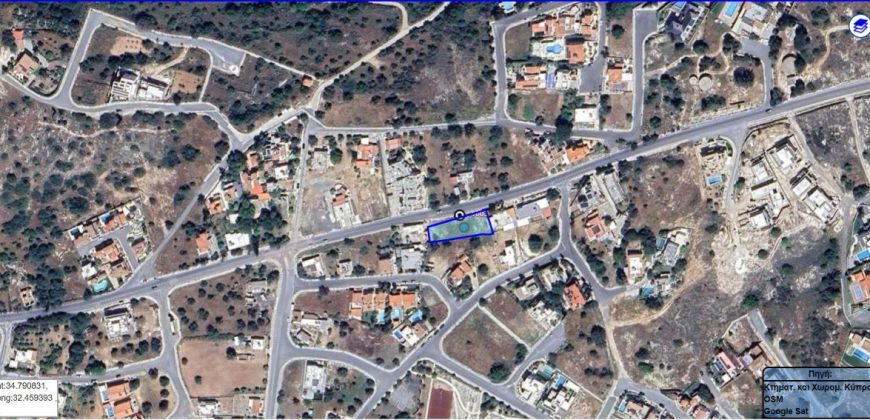 Paphos Konia Land Plot For Sale BC523