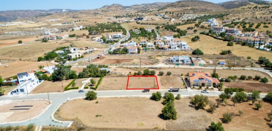 Paphos Anarita Land Plot For Sale BCK030