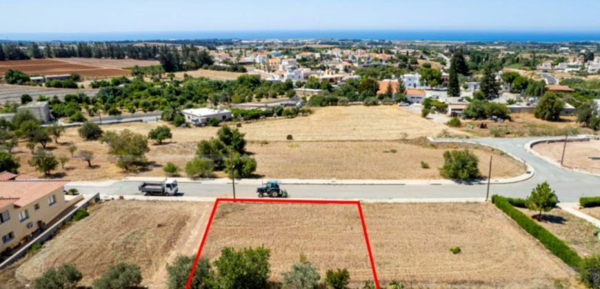 Paphos Anarita Land Plot For Sale BCK030