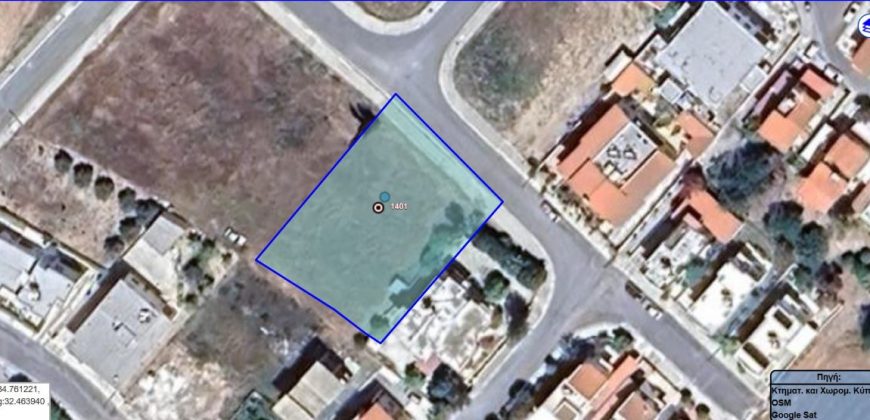 Paphos Yeroskipou Land Plot For Sale BCK055