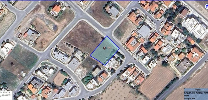 Paphos Yeroskipou Land Plot For Sale BCK055