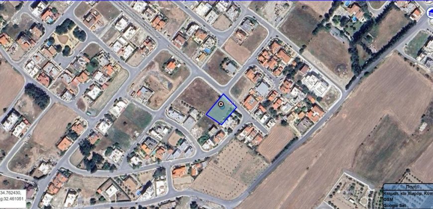 Paphos Yeroskipou Land Plot For Sale BCK055