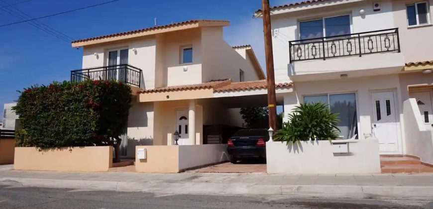 Kato Paphos 3 Bedroom Villa Semi Detached For Sale CPR1197