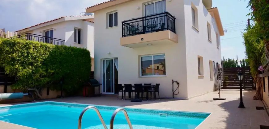 Kato Paphos 3 Bedroom Villa Semi Detached For Sale CPR1197