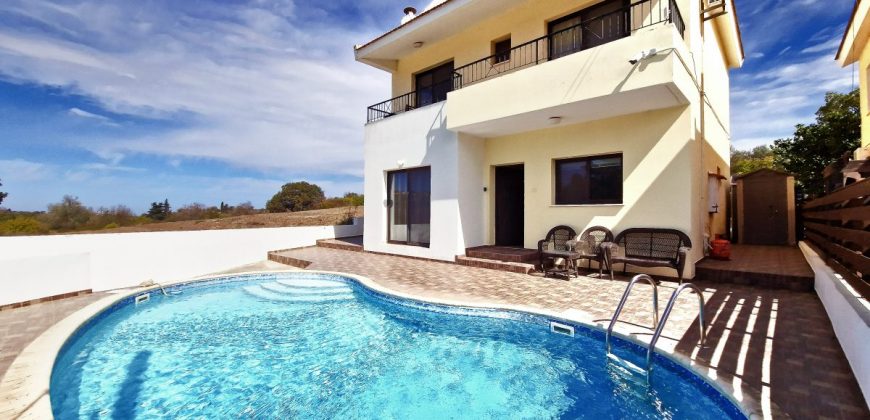 Paphos Kathikas 3 Bedroom Villa Semi Detached For Sale LSD207000