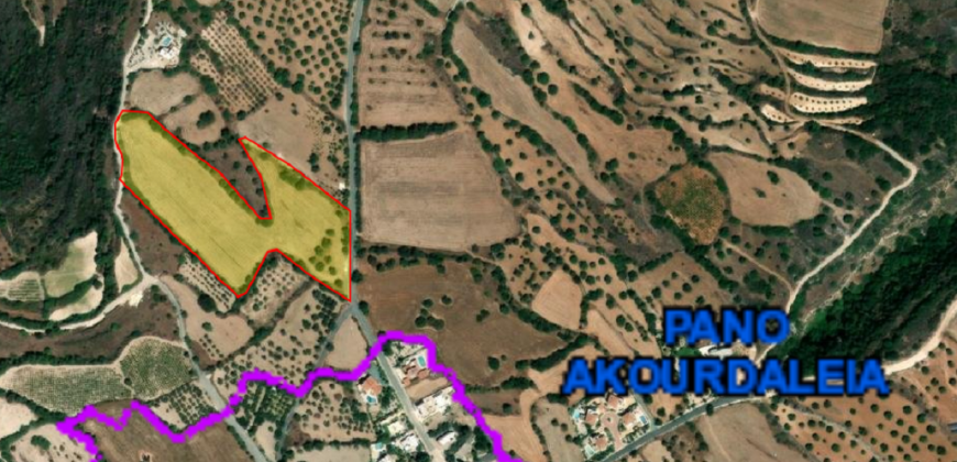 Paphos Pano Akourdalia Plot For Sale MYM0354