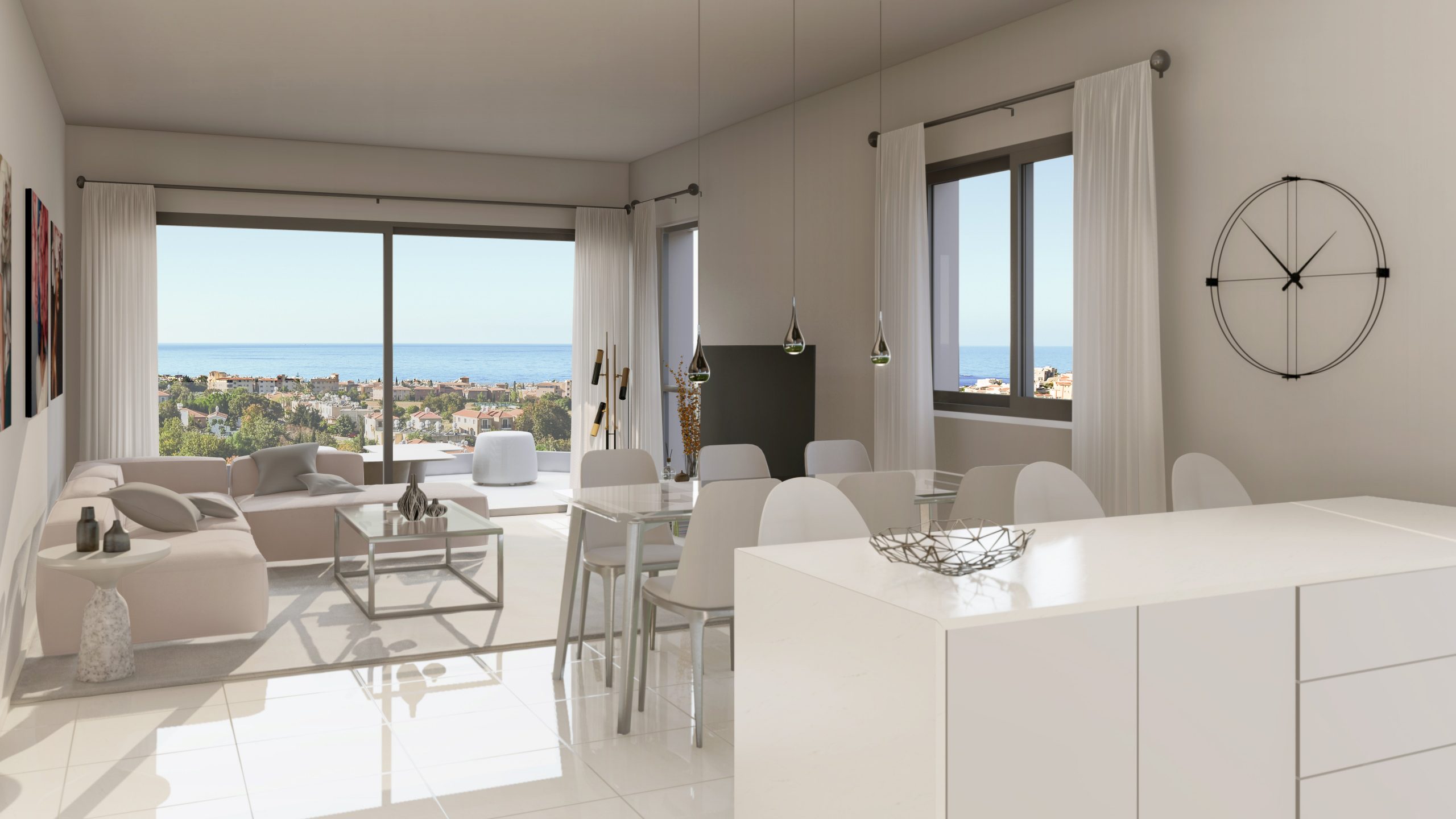 Paphos Chloraka 3 Bedroom Apartments / Penthouses For Sale LPT50719