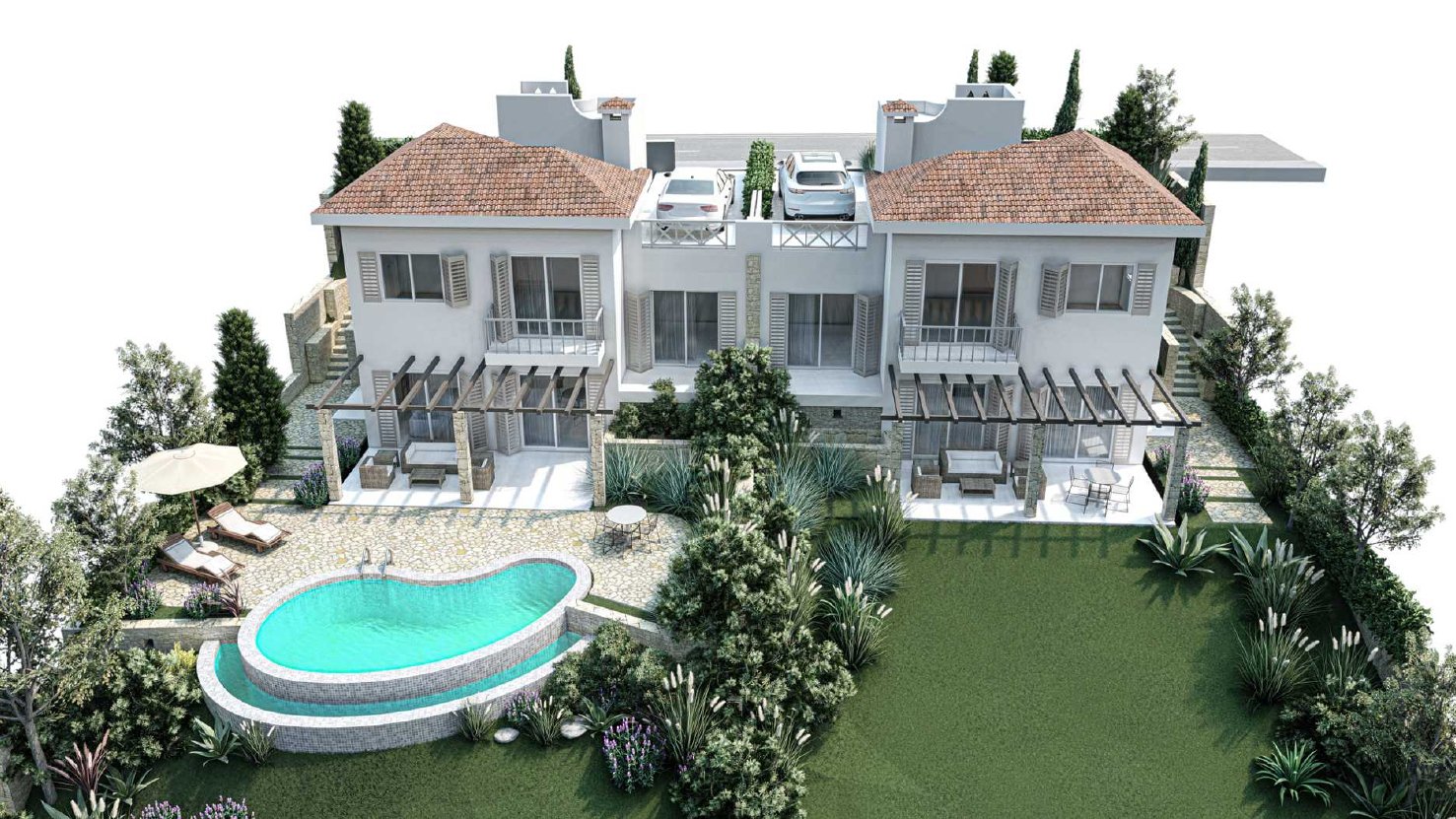 Paphos Kamares Village 6 Bedroom Villas / Houses For Sale LPT51710