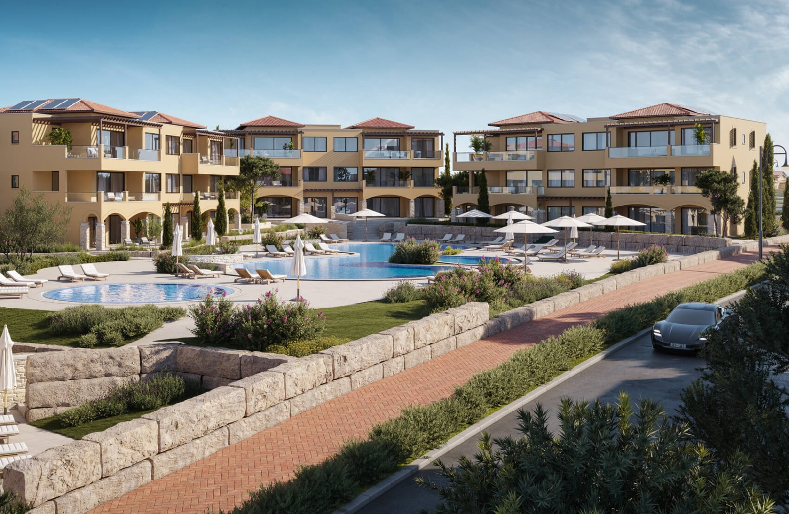 Paphos Aphrodite Hills Golf Resort 3Bdr Apartment For Sale KTM94959